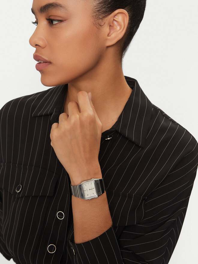 Casio Uhr Casio Vintage Edgy AQ-800E-7A2EF Silberfarben