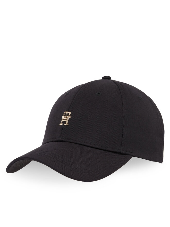Tommy Hilfiger Cappellino Tommy Hilfiger Elevated Chic Cap AW0AW17128 Nero