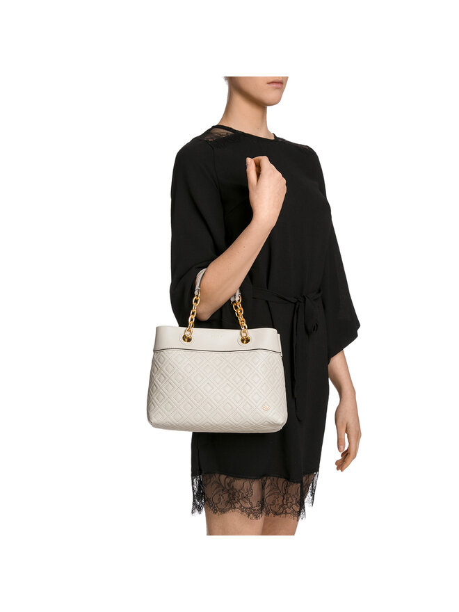 Handtasche Tory Burch Fleming Small Tote 46164 Beige eschuhe