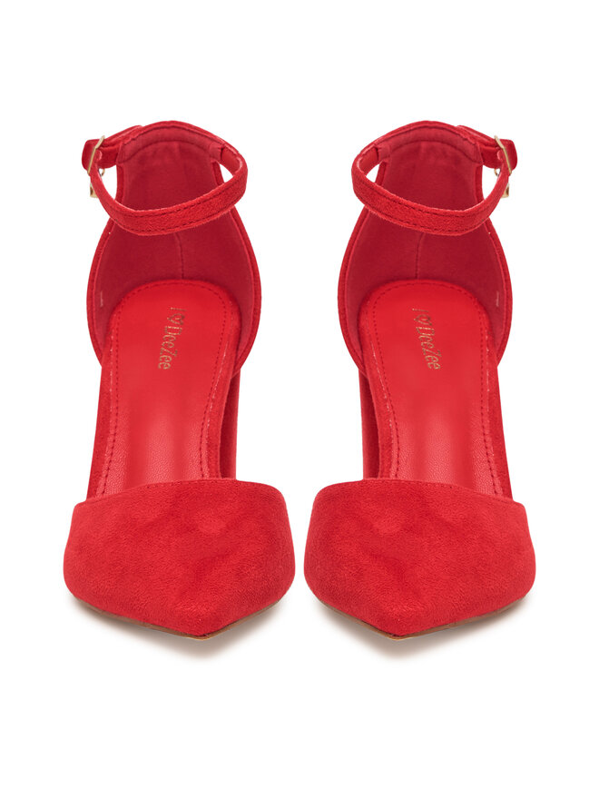 DeeZee Czółenka DeeZee DF-82616-85-35621 Czerwony