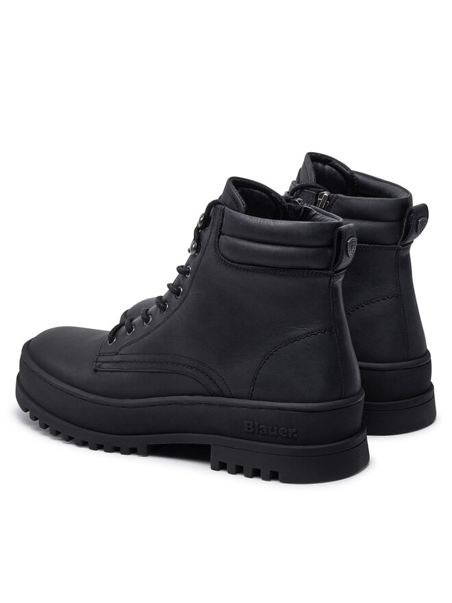 Blauer Schnürstiefeletten Blauer Iuka F4IUKA01 Schwarz
