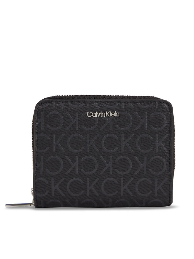 Calvin Klein Kleine Damen Geldbörse Calvin Klein Ck Must Md Z/A Wallet_Epi Mono K60K611932 Schwarz