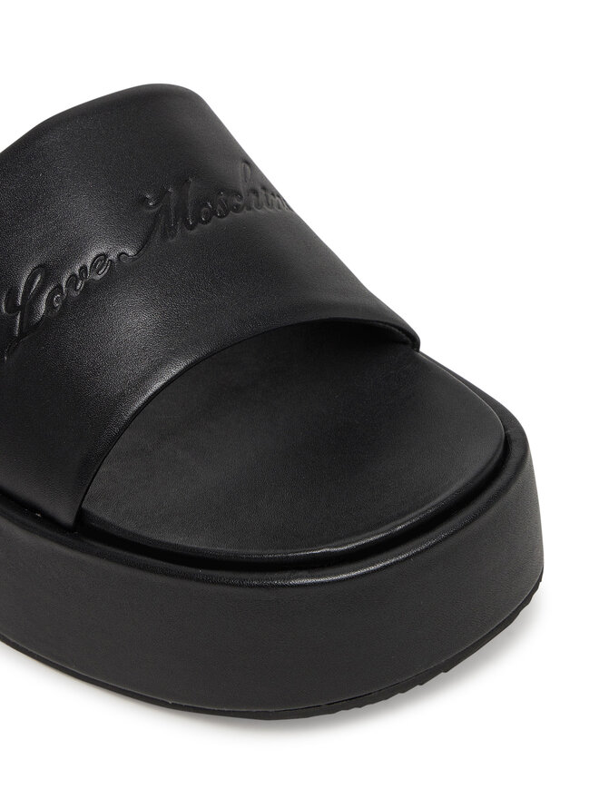 LOVE MOSCHINO Klapki LOVE MOSCHINO JA28177I0MIA0000 Czarny