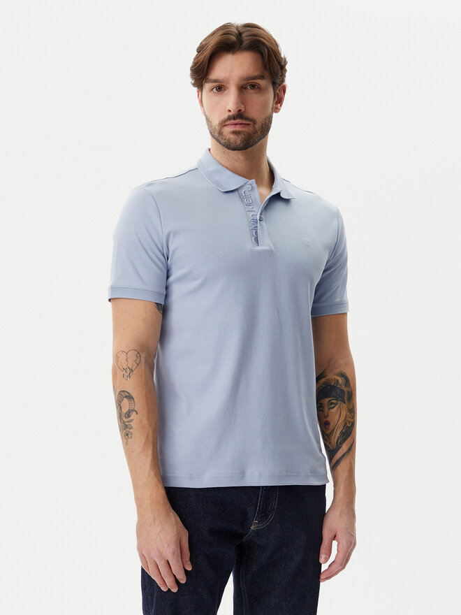 Calvin Klein Calvin Klein Pólóing K10K114135 Kék Regular Fit