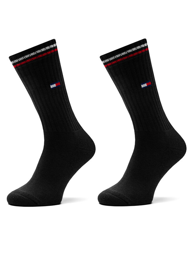 Tommy Hilfiger 2er-Set hohe Damensocken Tommy Hilfiger 701228176 Schwarz