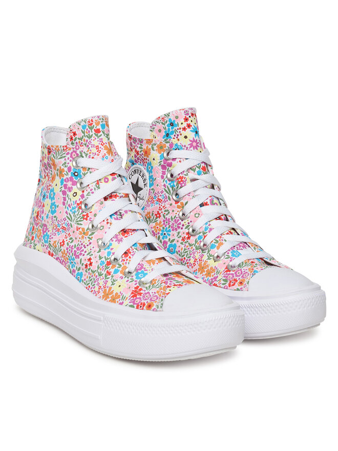 Converse Снікерcи Converse Chuck Taylor All Star Move Platform Mini Flowers A14968C Кольоровий