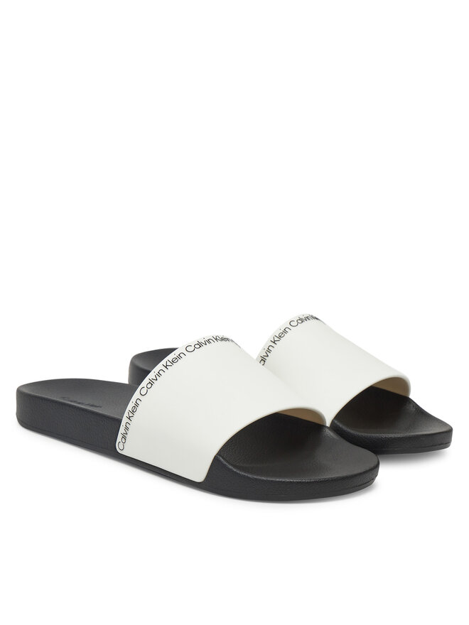 Calvin Klein Nazouváky Calvin Klein Pool Slide Rubber HM0HM00981 Bílá