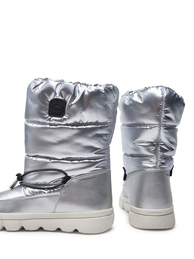 Geox Schnürschuhe Geox J46HWB 0LVNF C1007 D Grau