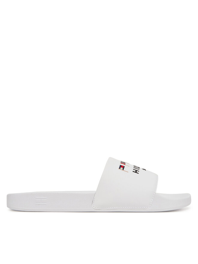 Tommy Hilfiger Klapki Tommy Hilfiger Flags Pool Slide FM0FM05431 Biały