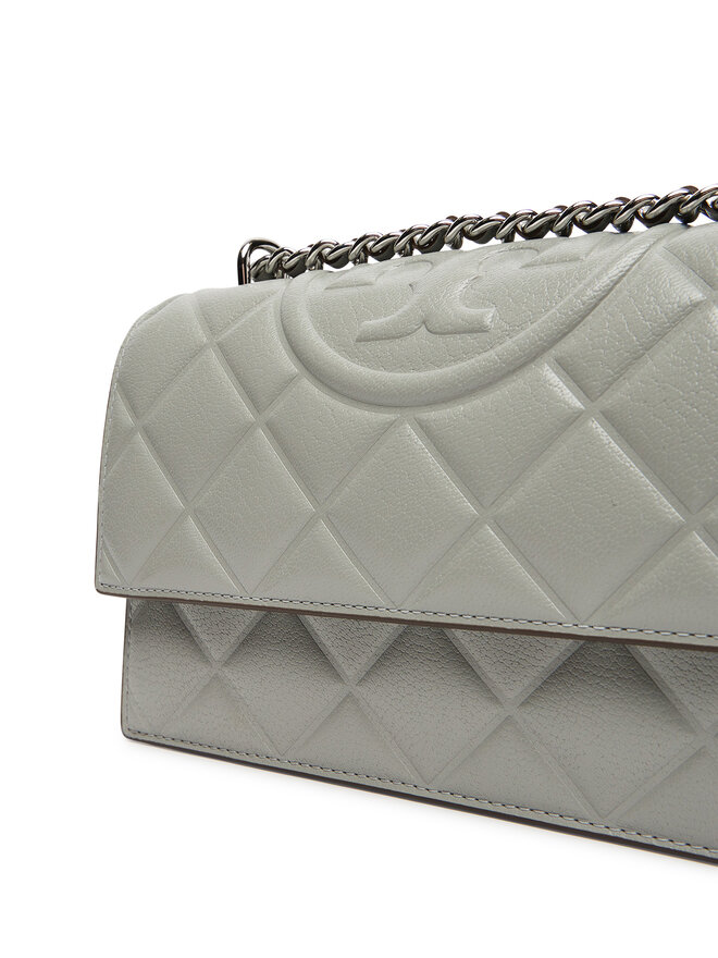 Tory Burch Сумка Tory Burch Fleming Small Convertible Shoulder Bag 164800 Сірий