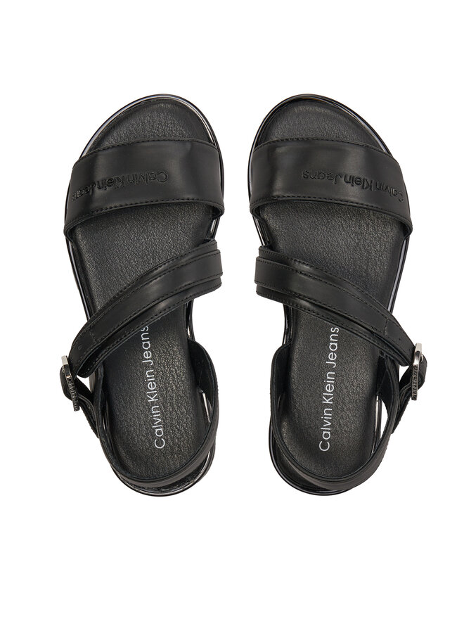 Calvin Klein Jeans Sandale Calvin Klein Jeans Flat Sandal V3A2-80825-1688 M Crna