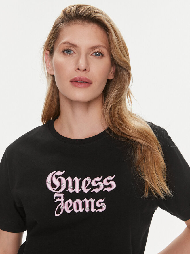 Guess Guess Camiseta Gothic W4RI49 K6XN4 Negro Regular Fit
