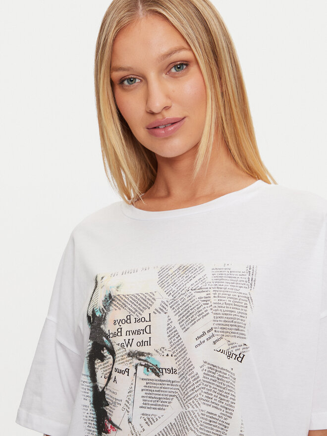 Noisy May Noisy May Camiseta 27032615 Blanco Regular Fit