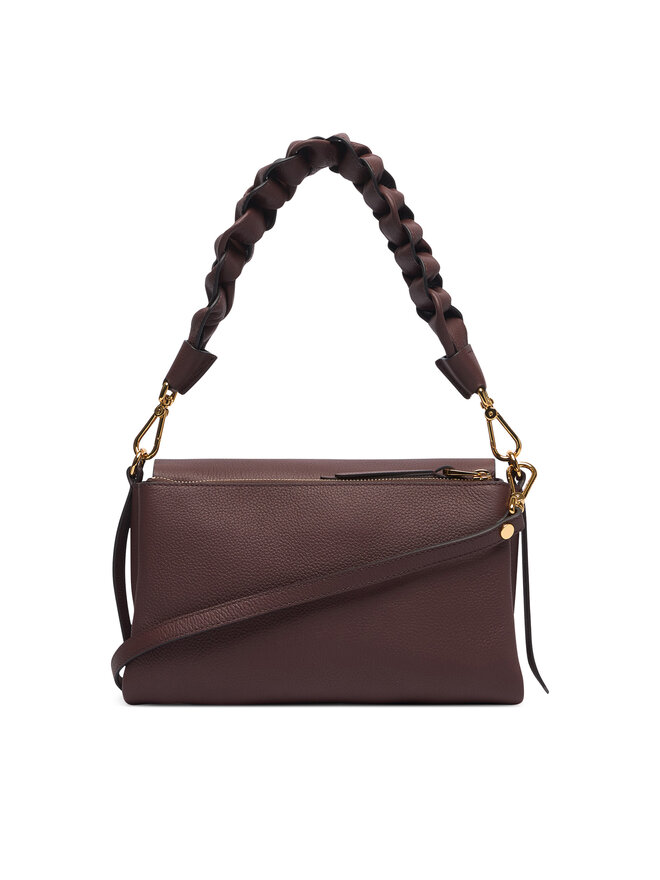 Coccinelle Handtasche Coccinelle M50 Boheme Grana Double E1 M50 12 01 01 Dunkelrot