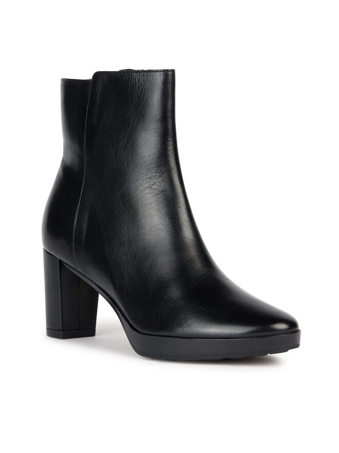 Geox Botki Geox D Walk Pleasure 60 D36TEC 00043 C9999 Czarny