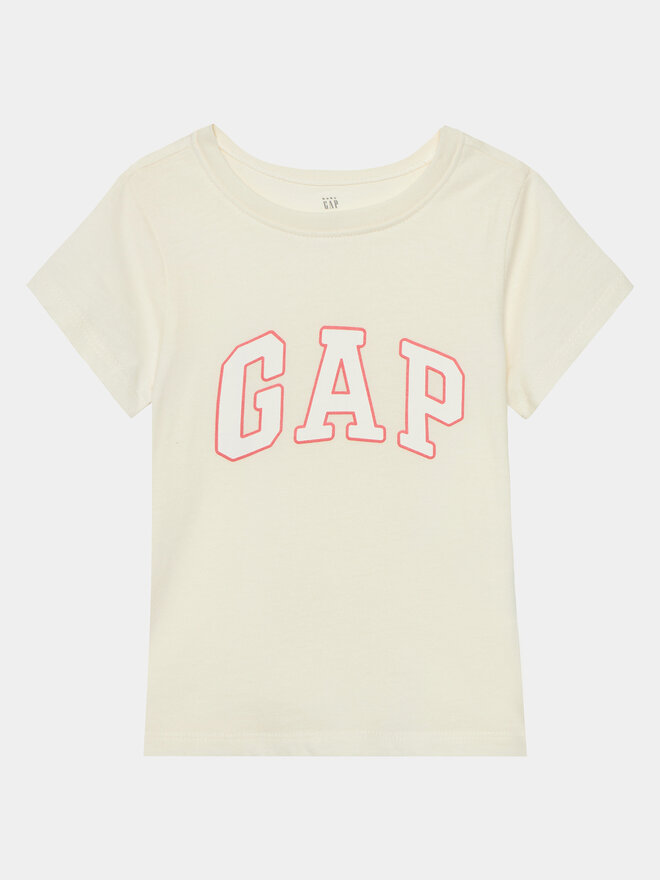 Gap Gap Marškinėliai 459909-00 Écru Regular Fit