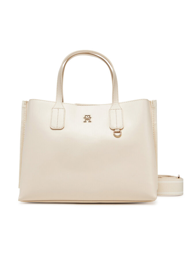 Tommy Hilfiger Geantă Tommy Hilfiger Th Distinct Mini Tote AW0AW17192 Bej