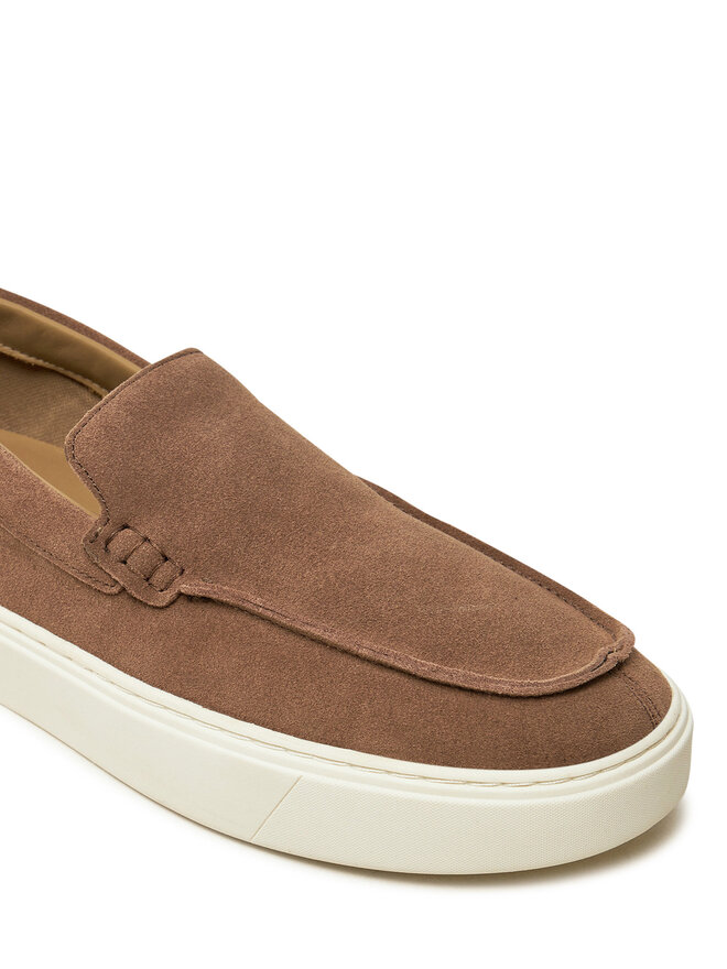 Calvin Klein Īsi apavi Calvin Klein Moccasin Suede HM0HM01794 Brūns