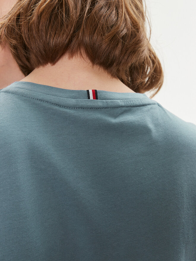 Tommy Hilfiger Tommy Hilfiger Majica Signature WW0WW41674 Modra Regular Fit
