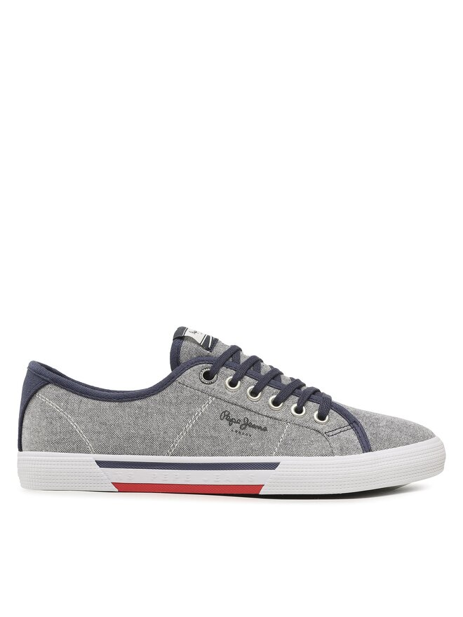 Pepe Jeans Tenisky Pepe Jeans Brady Men Chambray PMS30817 Tmavomodrá