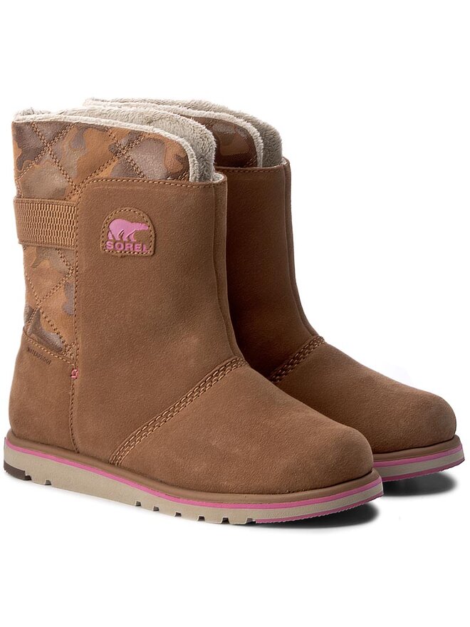 Bottes de neige Sorel Youth Rylee Camo NY1900 Marron chaussures