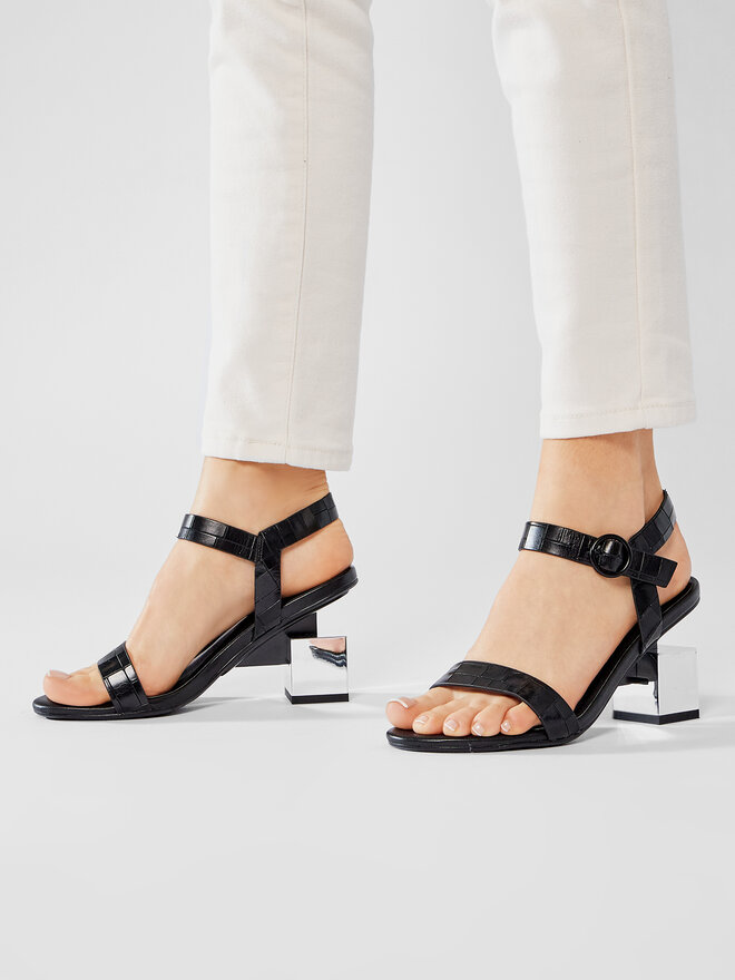 Sandales United Nude Cube Sandal Mid 10406676156 Noir chaussures
