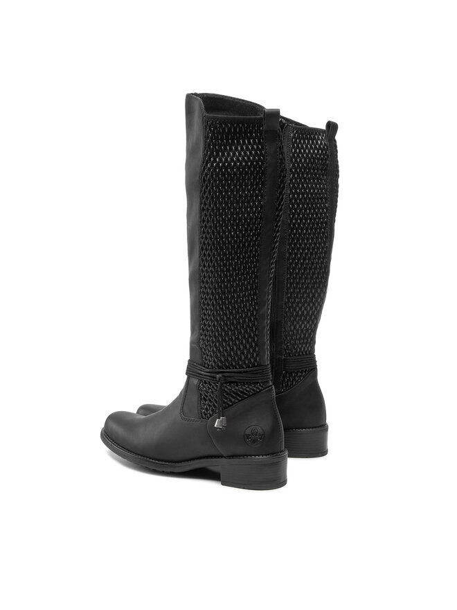 Rieker Kozačky Rieker Z7362-00 Černá