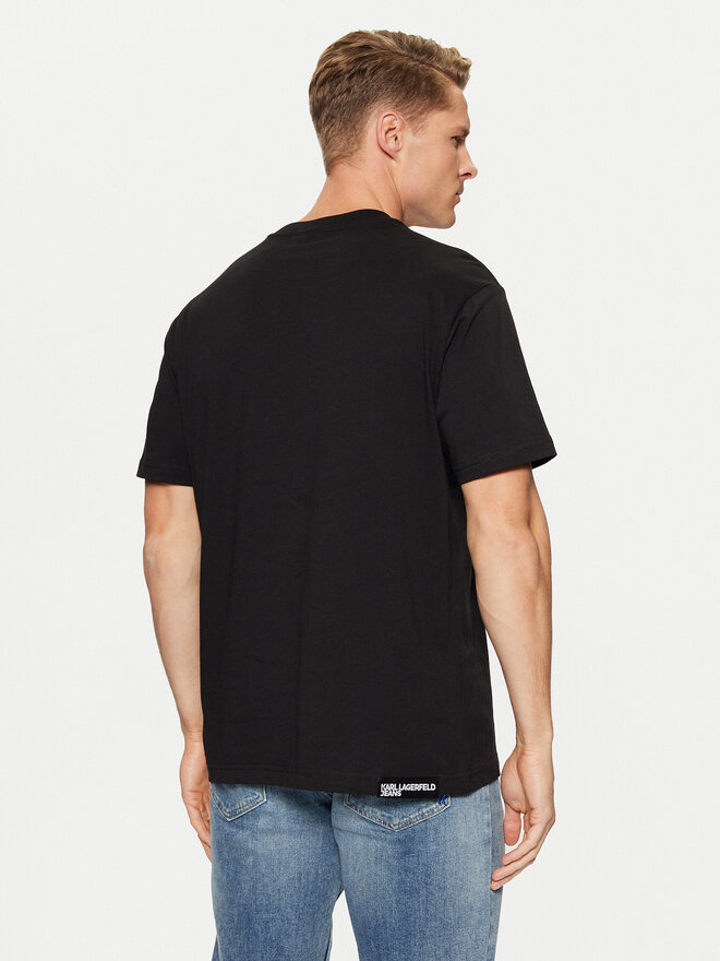 Karl Lagerfeld Jeans Karl Lagerfeld Jeans T-Shirt A1M17002 Μαύρο Regular Fit