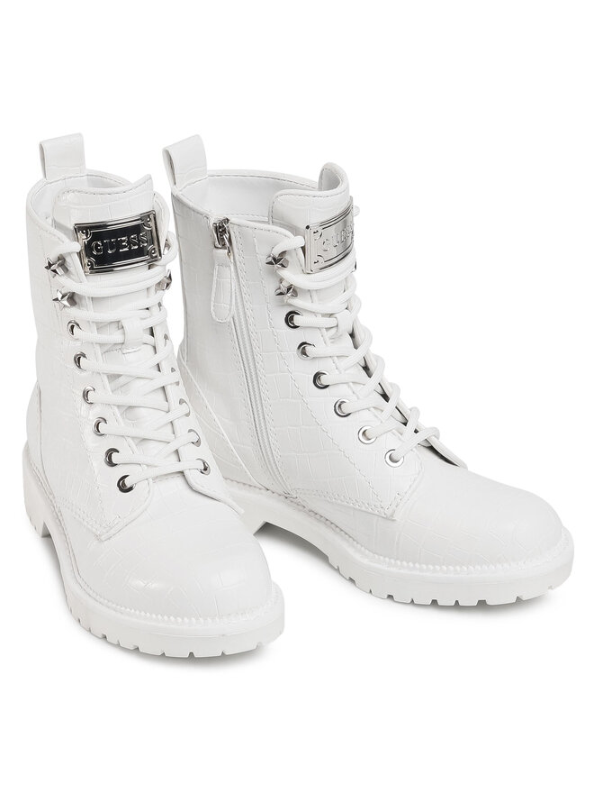 Guess Schnürstiefeletten Guess Talisi FL7TAI PEL10 Weiß