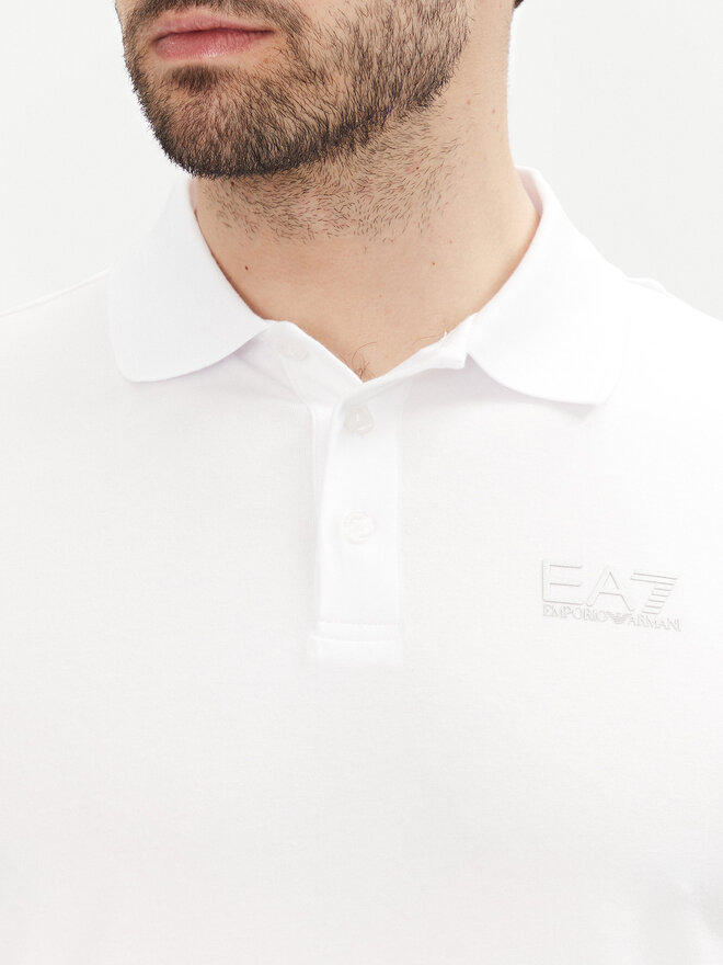 EA7 Emporio Armani EA7 Emporio Armani Poloshirt 8NPF14 PJVQZ 0100 Weiß Regular Fit