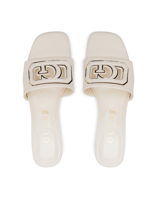 Guess Pantoletten Guess Gals FLJGAS LEA03 Écru