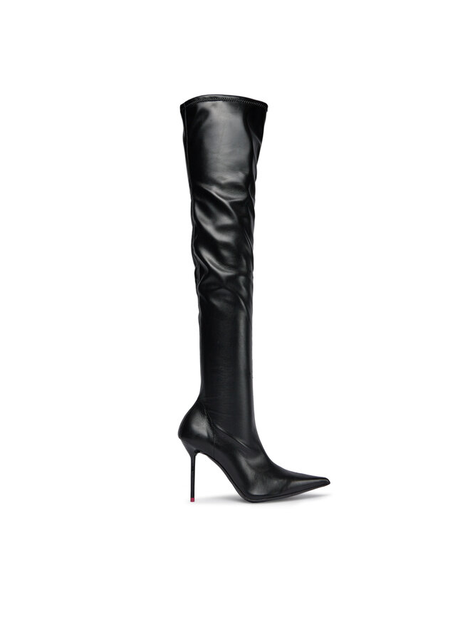 PINKO Čizme preko koljena PINKO Lully Cruissard Al 23-24 BLKS1 102030 A18W Crna