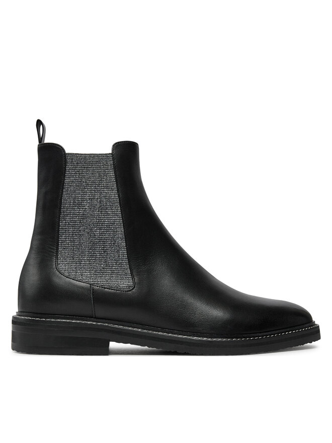 Pollini Kotníková obuv s elastickým prvkem Pollini SA21083G1LTDG000 Černá