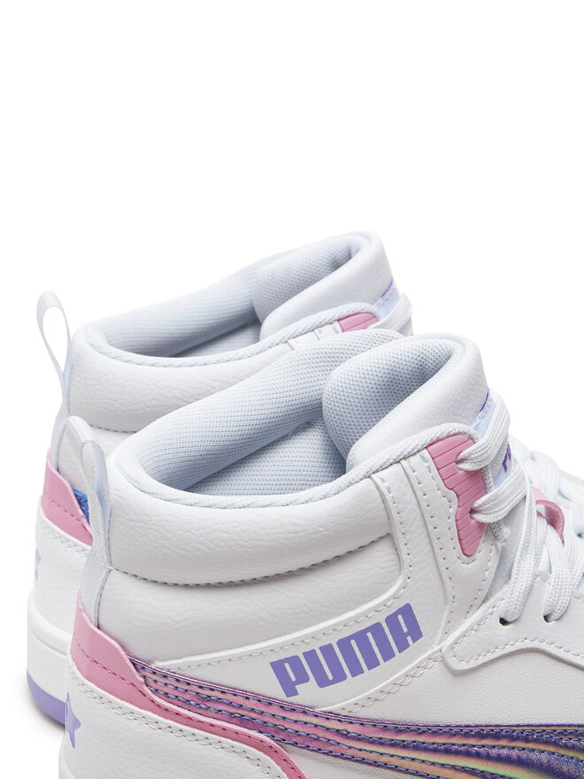 Puma Сникърси Puma Rebound V6 Mid Bouncy Sky Jr 398725 01 Бял