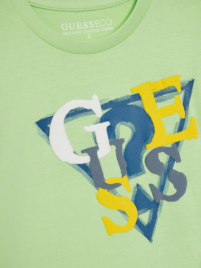 Guess Guess Marškinėliai N5GI10 K8HM4 Žalia Regular Fit