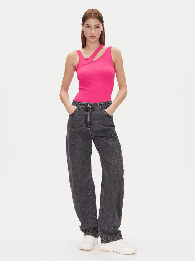 HUGO HUGO Felső Datruss 50537044 Rózsaszín Slim Fit