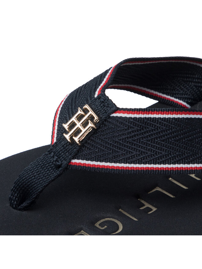Tommy Hilfiger Flip-flops Tommy Hilfiger Th Hardware Flat Beach Sandal FW0FW06421 Sötétkék