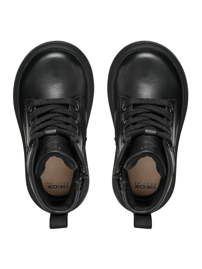Geox Kozačky Geox B Kiddartah Girl B465YA 085EW C9999 S Černá