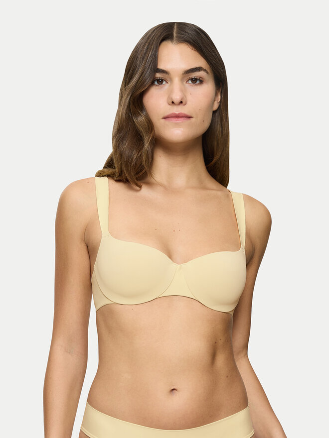 Triumph Triumph Pusiau dengta (balcony bra) liemenėlė Make-Up Illusion 10217849 Geltona
