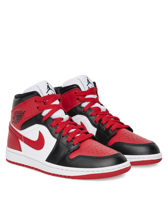 Nike Sneakersy Nike Wmns Air Jordan 1 Mid BQ6472 079 Czerwony