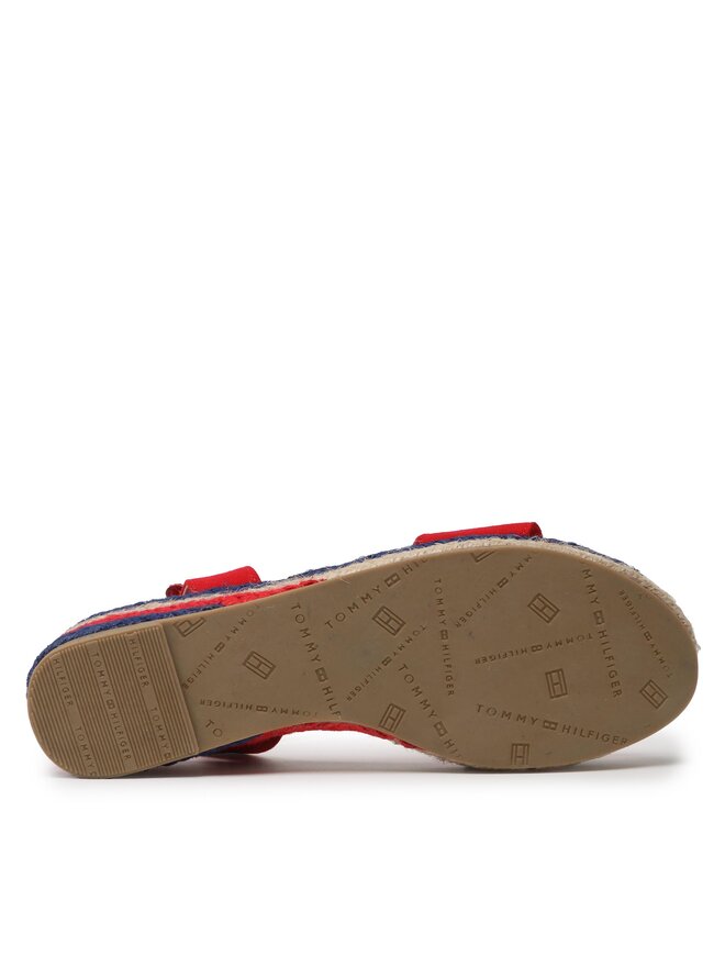 Tommy Hilfiger Espadrile Tommy Hilfiger Rope Wedge T3A7-32778-0048300 S Crvena