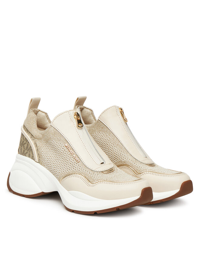 MICHAEL Michael Kors Sneakers MICHAEL Michael Kors Zuma Mixed-Media Trainer 43F5ZUFP2L Goldfarben