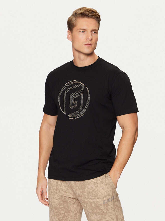 Guess Guess T-Shirt Z5RI01 J1314 Μαύρο Regular Fit