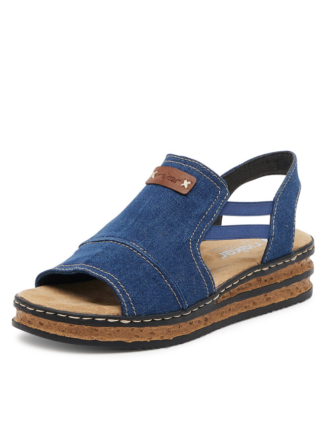 Rieker Sandales Rieker 62982-12 Tumši zils
