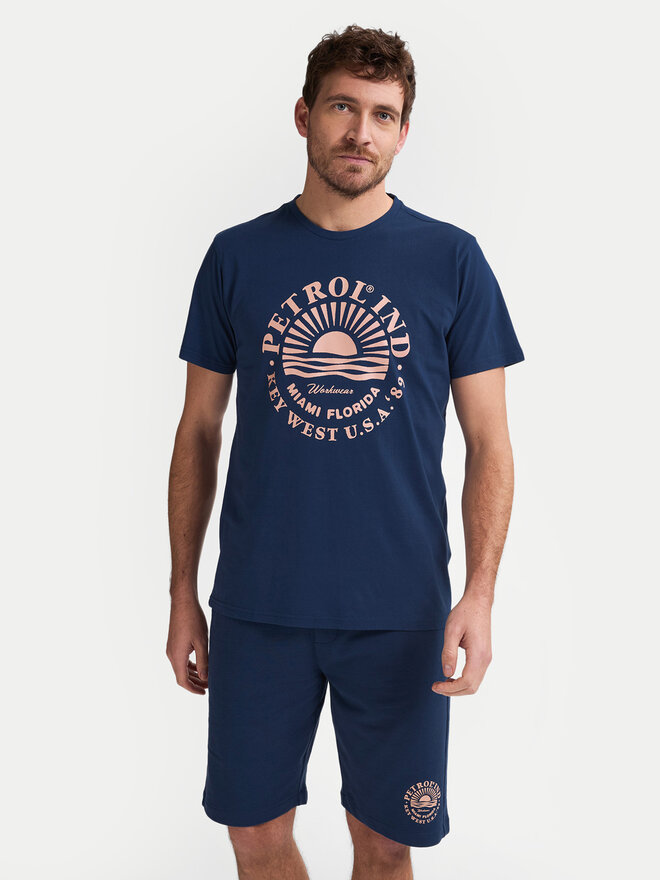 Petrol Industries Petrol Industries Camiseta M-1050-TSR127 Azul marino Regular Fit