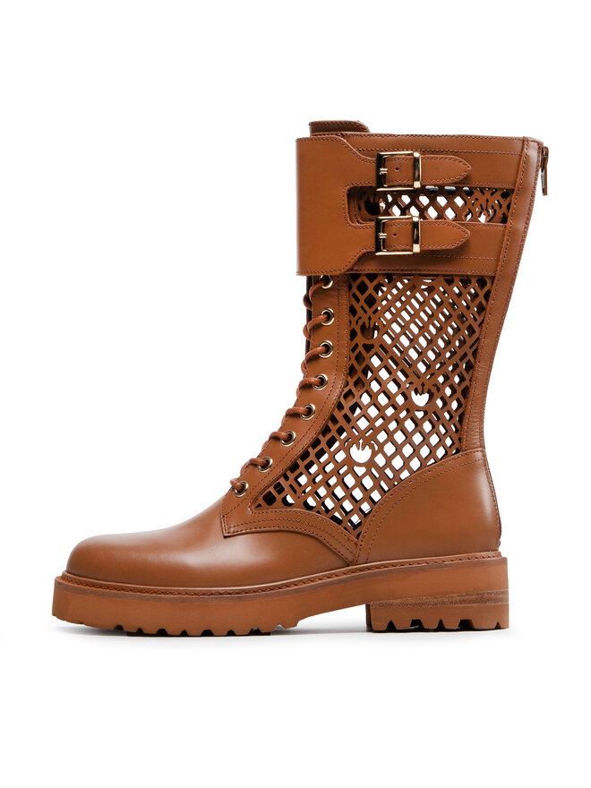 PINKO Bokacsizma PINKO Noemi Stivale PE 22 BLKS1 1H212D Y87W Barna