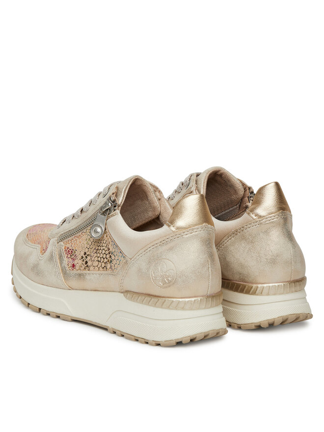 Rieker Sneakersy Rieker N7422-91 Béžová