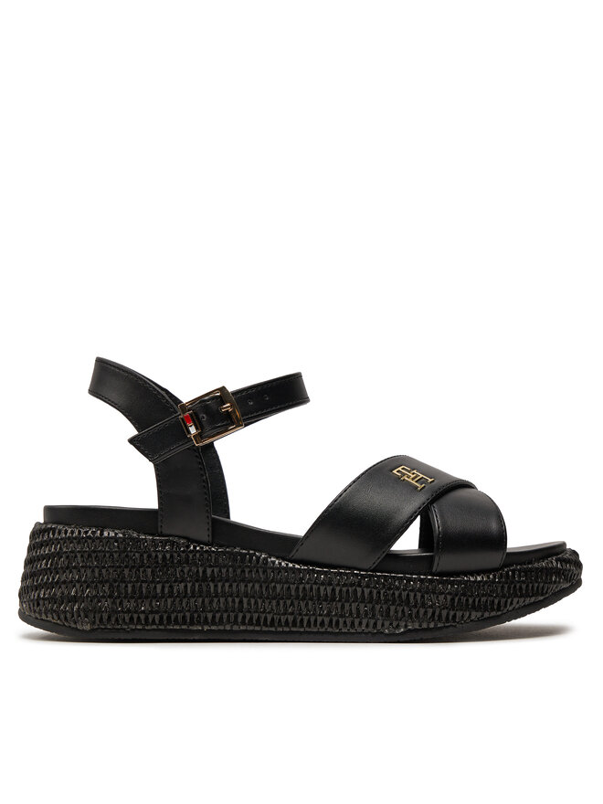 Espadrilles Tommy Hilfiger Platform Sandal T3A2 33264 0326 S Noir chaussures