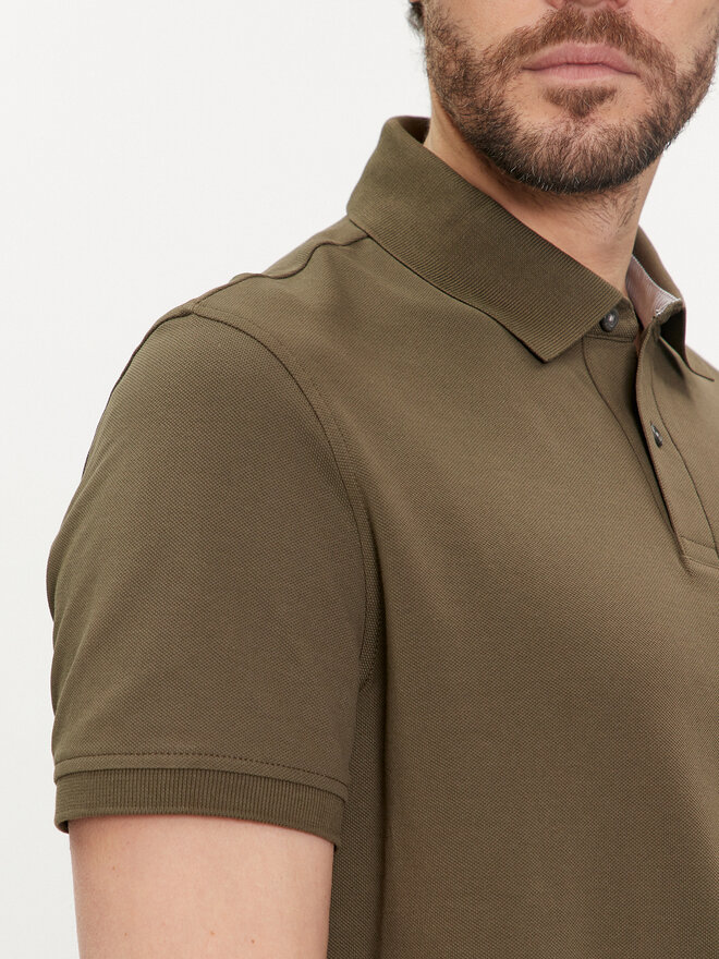 Tommy Hilfiger Tommy Hilfiger Pólóing 1985 MW0MW17770 Khaki Regular Fit