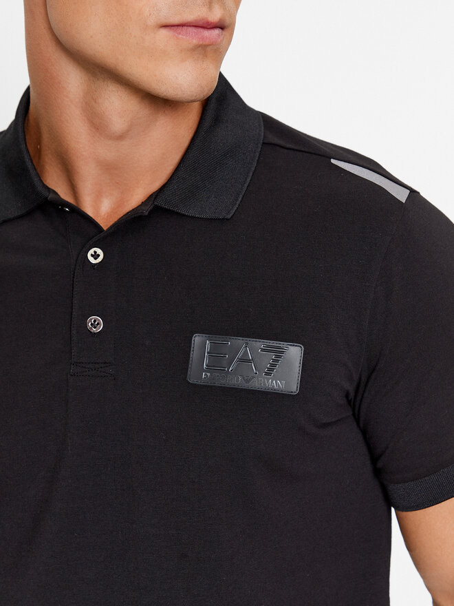 EA7 Emporio Armani EA7 Emporio Armani Pólóing 6RPF78 PJBVZ 1200 Fekete Regular Fit